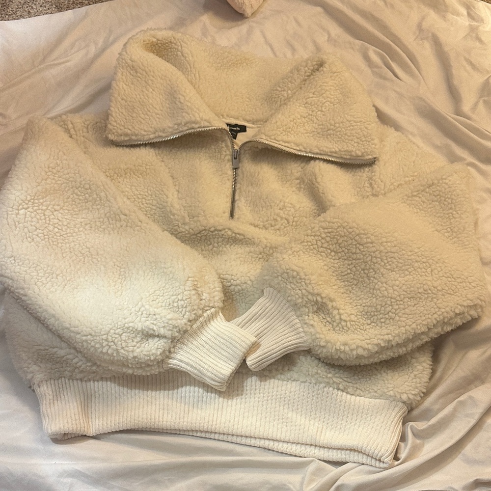 Express Cream Teddy Jacket